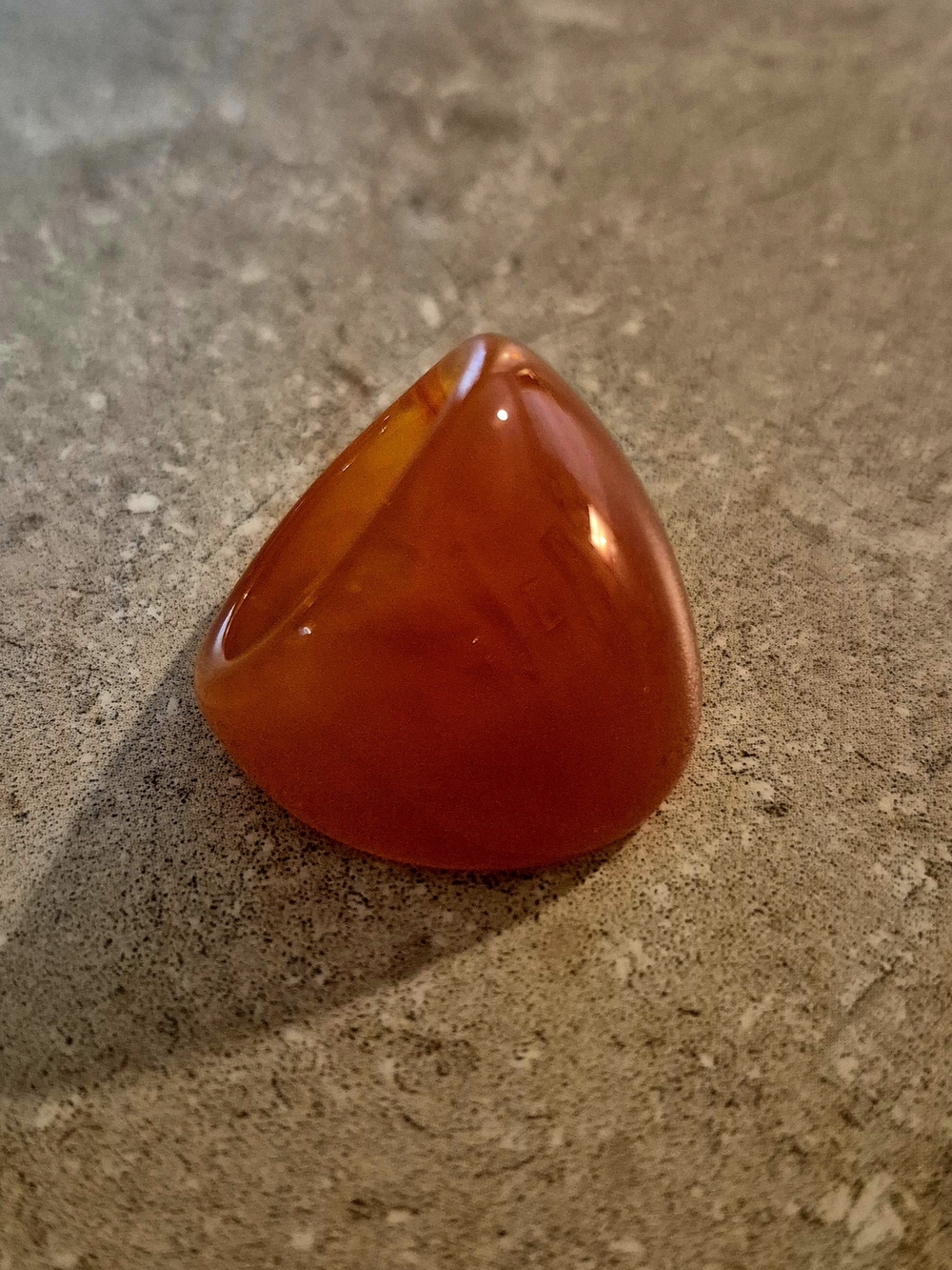 Bold Orange Resin Statement Ring - Women Jewelry